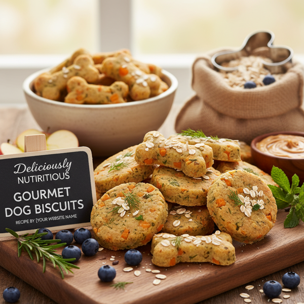 Deliciously Nutritious Gourmet Dog Biscuits recipe