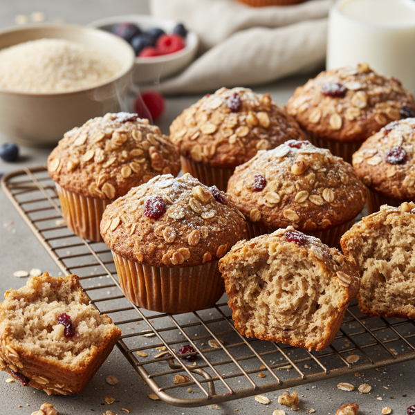 Deliciously Nutritious Oat Bran Muffins recipe