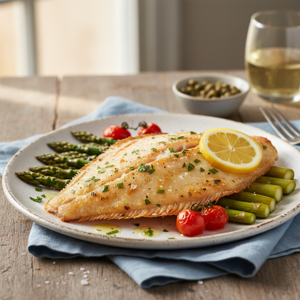 Deliciously Simple Baked Flounder recipe