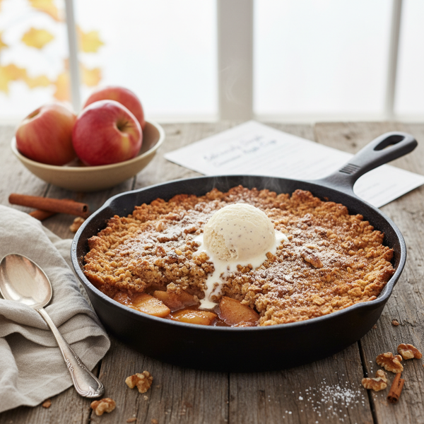 Deliciously Simple Cinnamon Apple Crisp recipe
