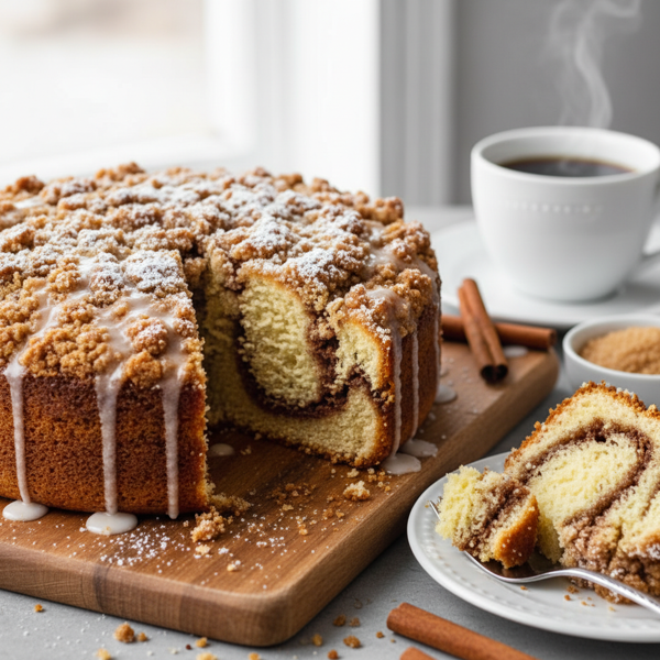 Deliciously Simple Cinnamon Swirl Coffee Cake recipe