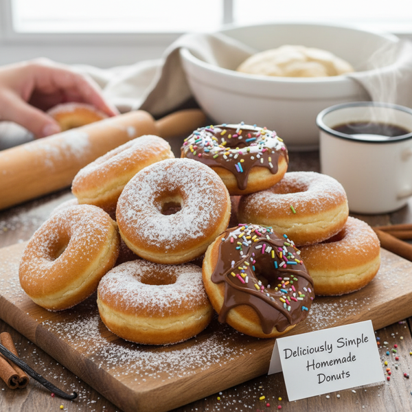 Deliciously Simple Homemade Donuts recipe