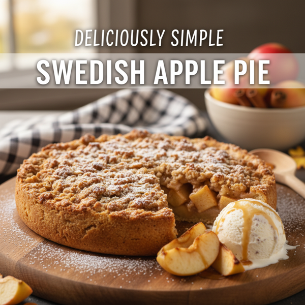 Deliciously Simple Swedish Apple Pie recipe