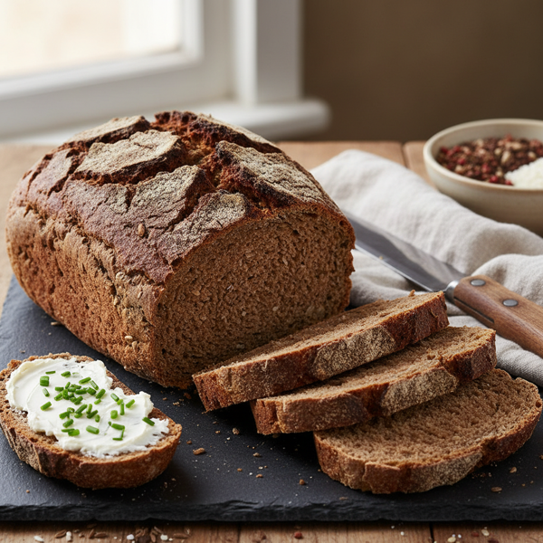 Deliciously Soft Pumpernickel Bread recipe