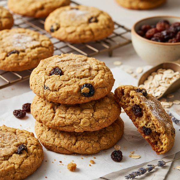 Deliciously Soft & Chewy Gluten-Free Oatmeal Raisin Cookies recipe