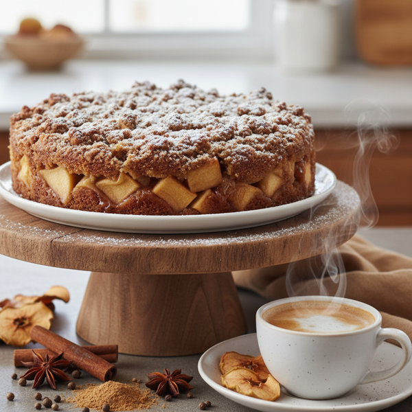 Deliciously Spiced Apple Coffee Cake recipe