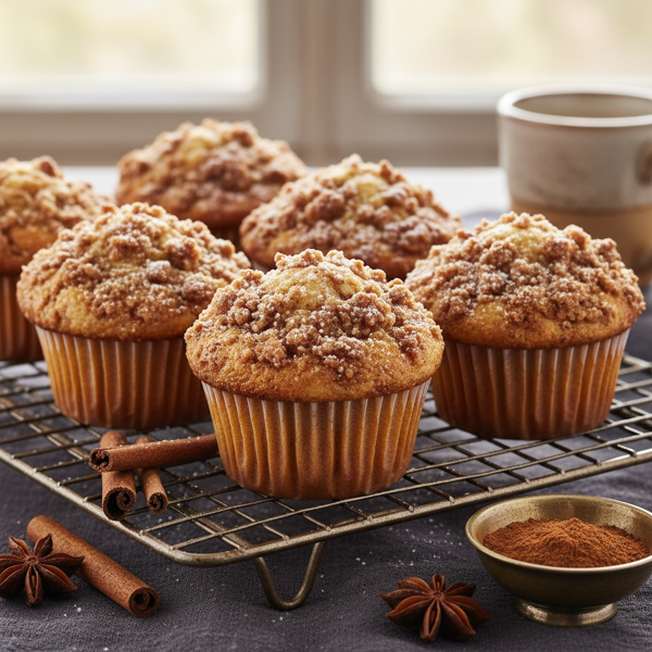 Deliciously Spiced Cinnamon Streusel Muffins recipe