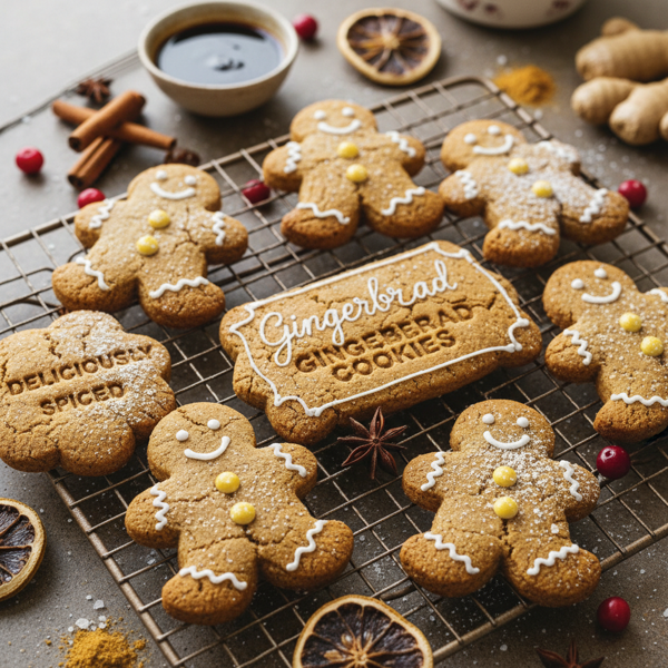 Deliciously Spiced Gluten-Free Vegan Gingerbread Cookies recipe