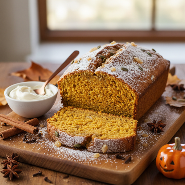 Deliciously Spiced Pumpkin Bread recipe