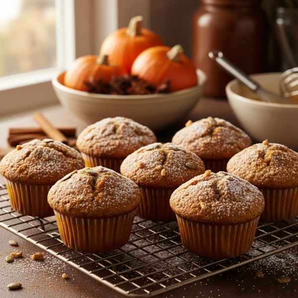 Deliciously Spiced Pumpkin Muffins recipe