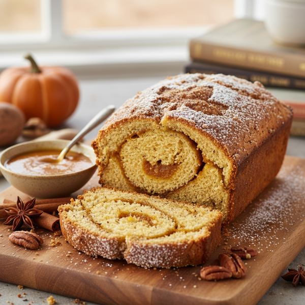 Deliciously Spiced Pumpkin Pie Bread recipe