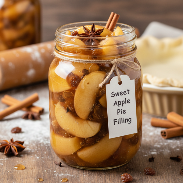 Deliciously Sweet Canned Apple Pie Filling recipe