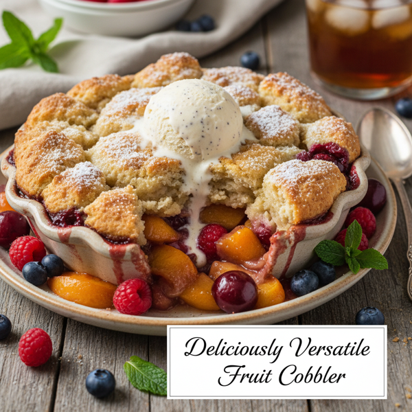 Deliciously Versatile Fruit Cobbler recipe
