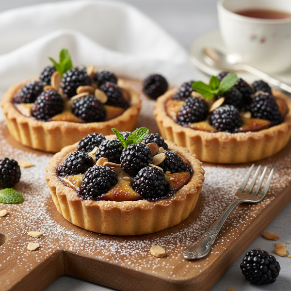 Delightful Blackberry Almond Tarts recipe