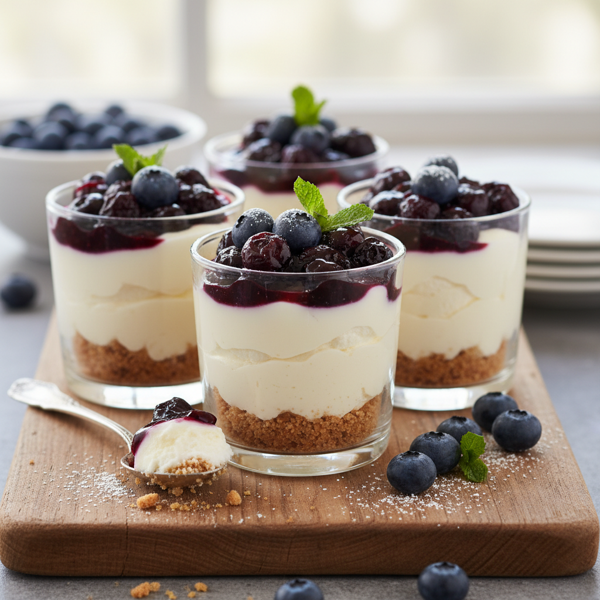 Delightful Blueberry Cheesecake Cups recipe