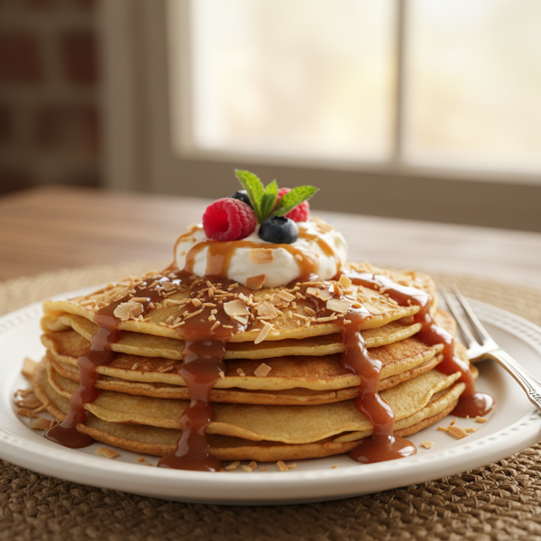 Delightful Caramel-Coconut Crepes recipe