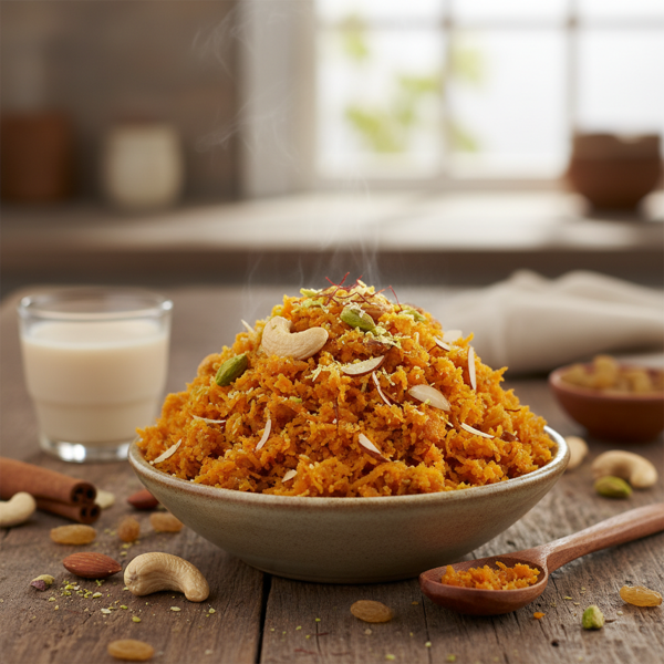 Delightful Carrot Halva with Nuts recipe