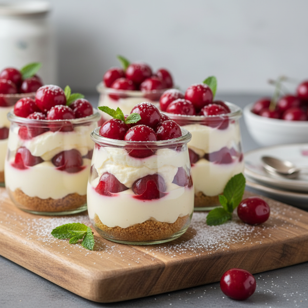 Delightful Cherry Cheesecake Cups recipe