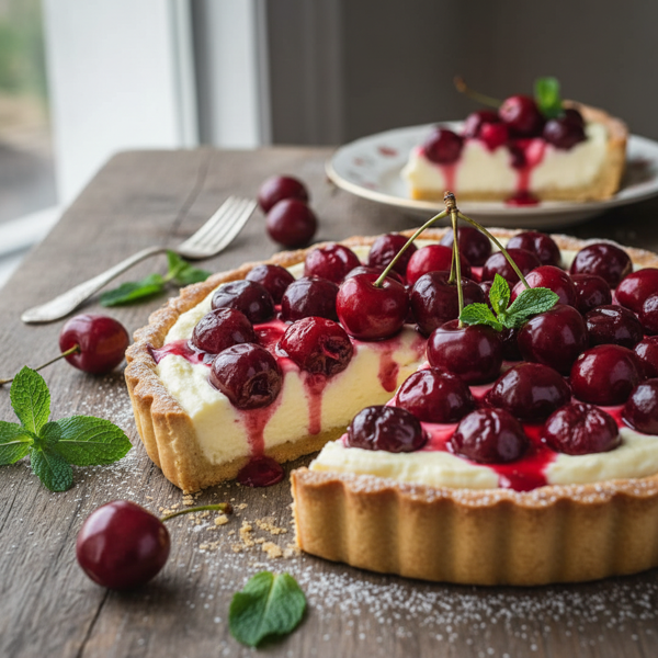 Delightful Cherry Cream Tart recipe