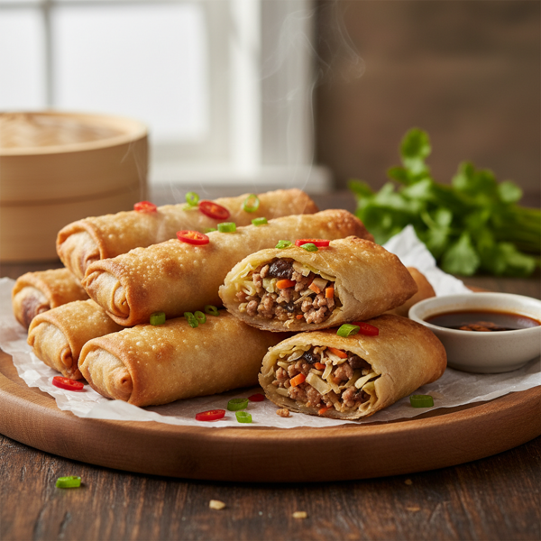 Delightful Chinese Pork Egg Rolls recipe