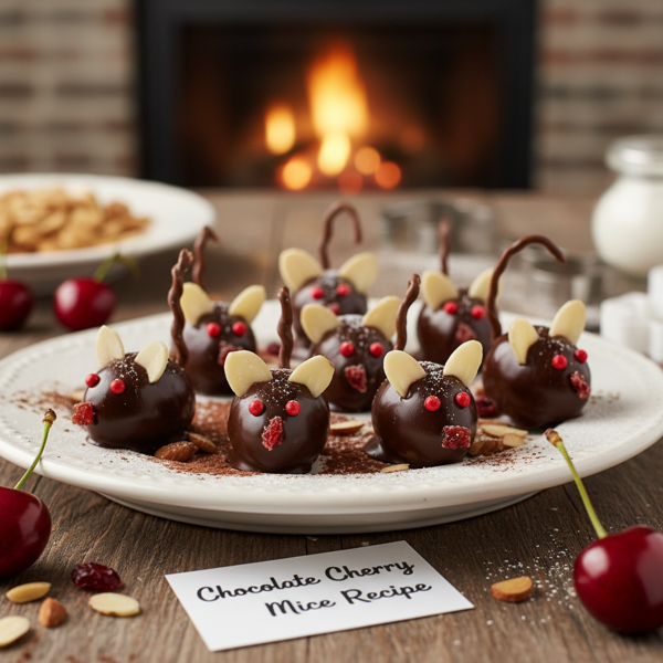 Delightful Chocolate Cherry Mice recipe