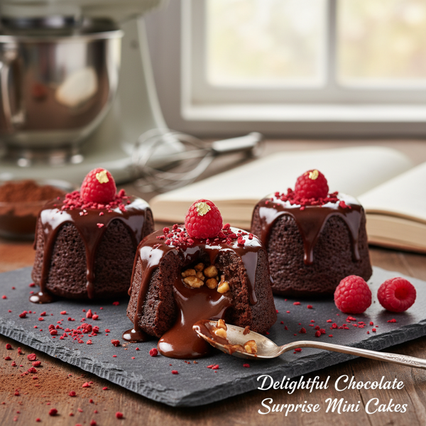 Delightful Chocolate Surprise Mini Cakes recipe