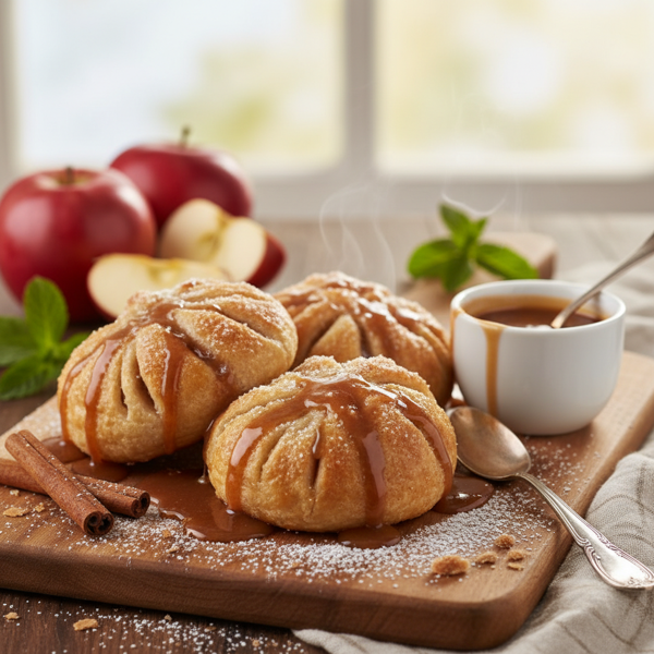 Delightful Cinnamon-Drizzled Apple Dumplings recipe
