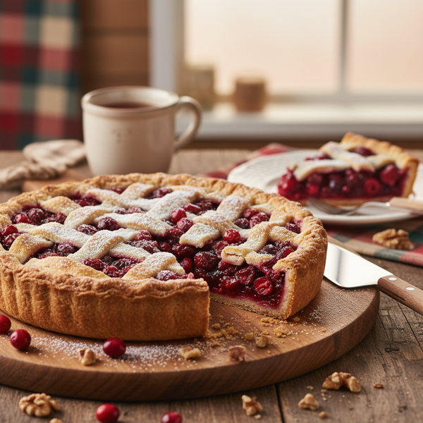 Delightful Cranberry Walnut Pie recipe