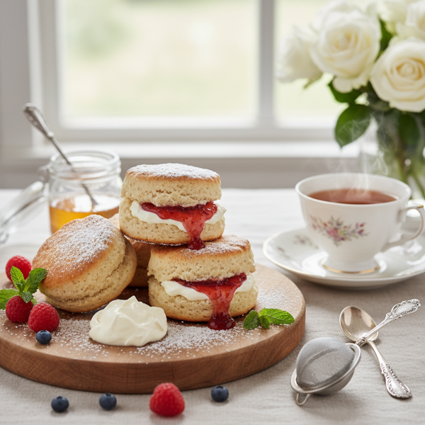 Delightful Creamy English Tea Scones recipe