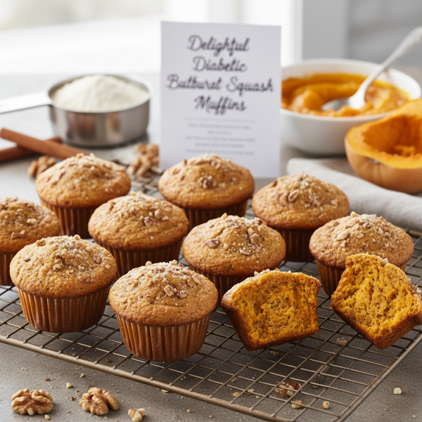 Delightful Diabetic Butternut Squash Muffins recipe