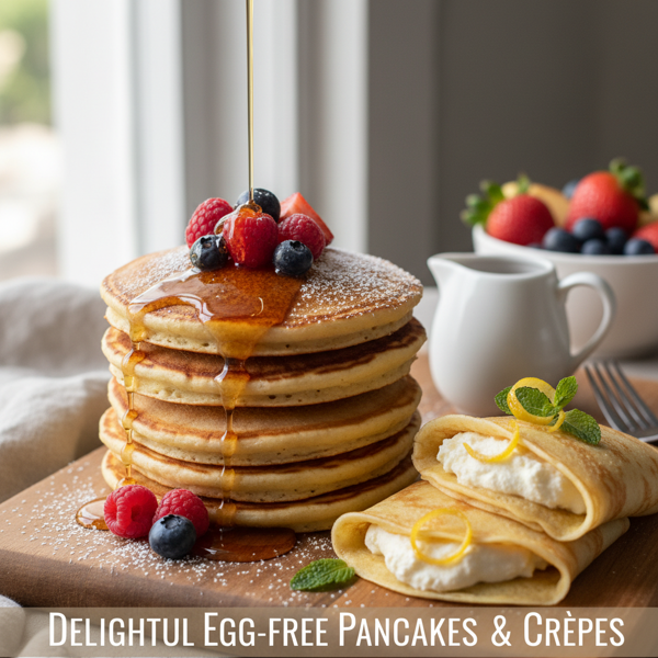 Delightful Egg-Free Pancakes and Crepes recipe