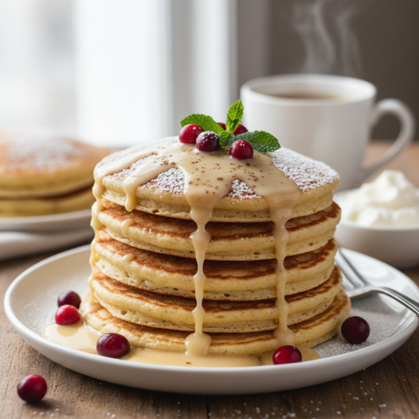 Delightful Eggnog Pancakes recipe