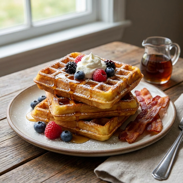 Delightful French Toast Waffles recipe
