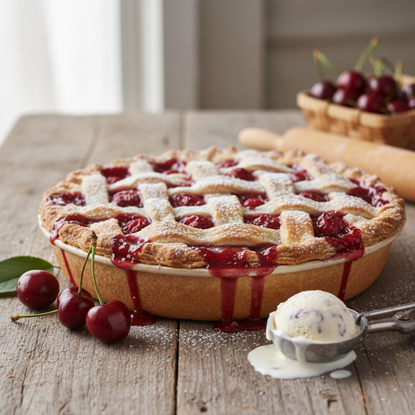 Delightful Fresh Cherry Pie recipe