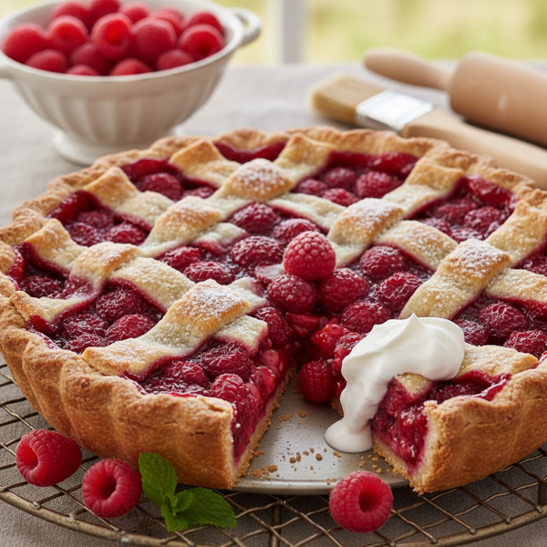 Delightful Fresh Raspberry Pie recipe