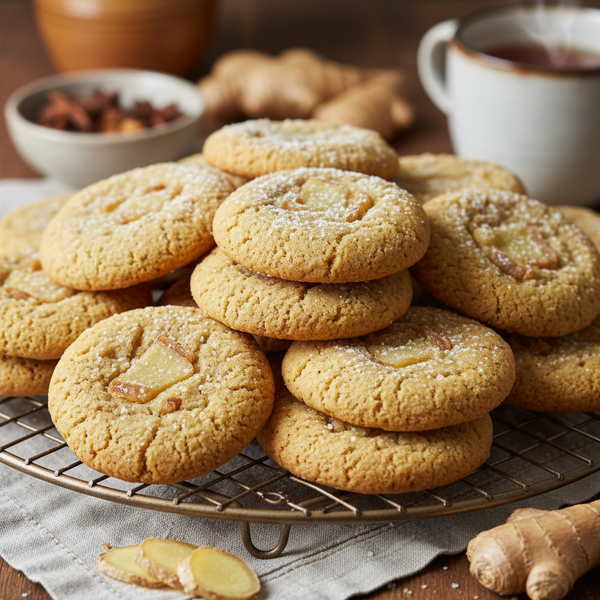 Delightful Gluten-Free Candied Ginger Spice Cookies recipe