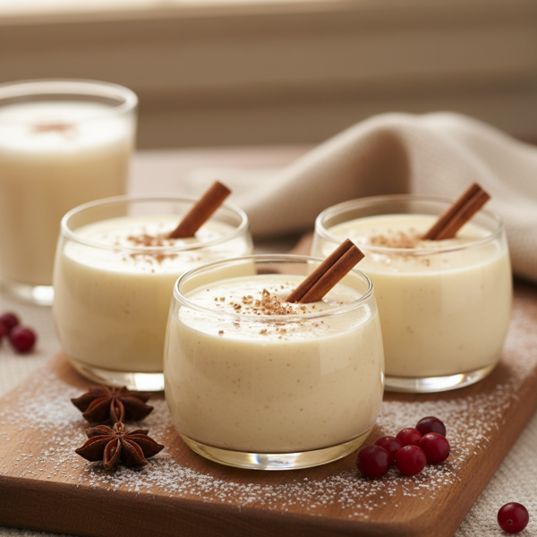 Delightful Light Eggnog Pudding recipe