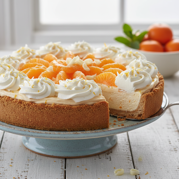 Delightful Low-Fat Mandarin Orange Cream Pie recipe