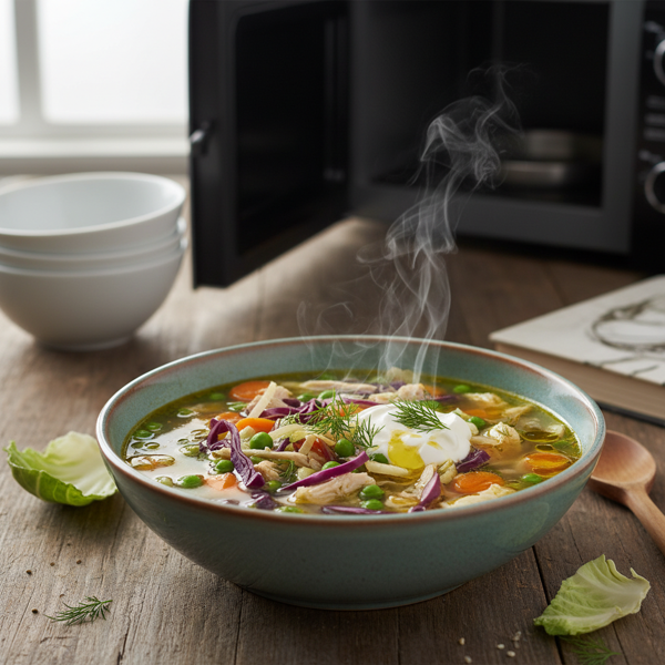 Delightful Microwave Cabbage Soup recipe