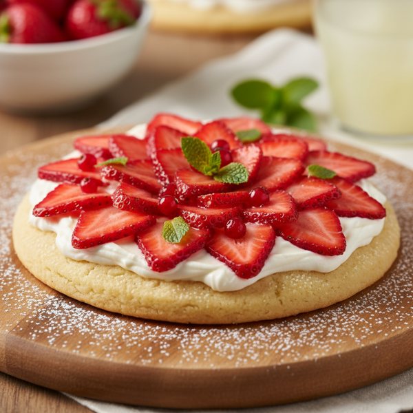 Delightful Mini Strawberry Fruit Pizza recipe