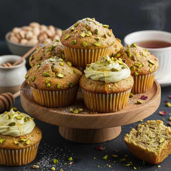 Delightful Pistachio Yogurt Muffins recipe