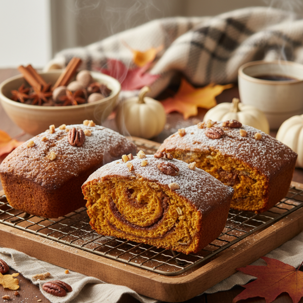 Delightful Pumpkin Spice Loaves recipe
