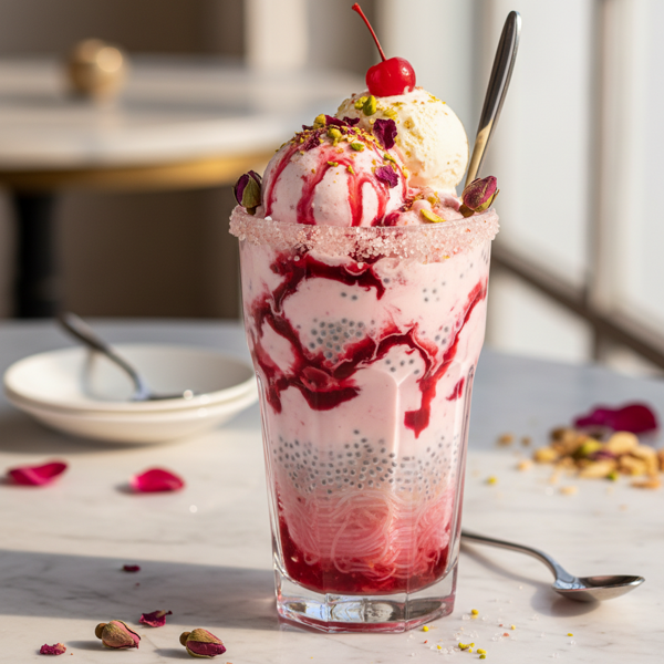 Delightful Rose Falooda Bliss recipe