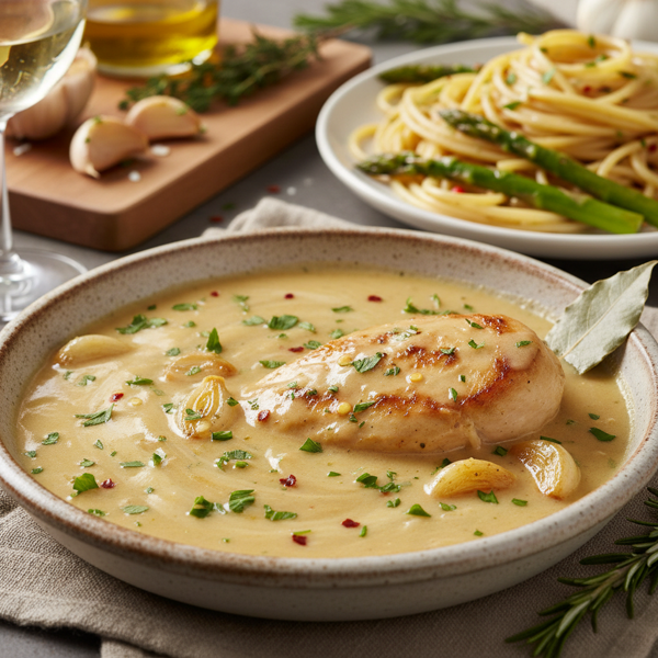 Delightful White Wine Garlic Sauce recipe