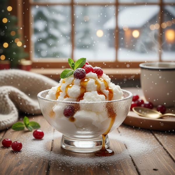 Delightful Winter Snow Cream recipe