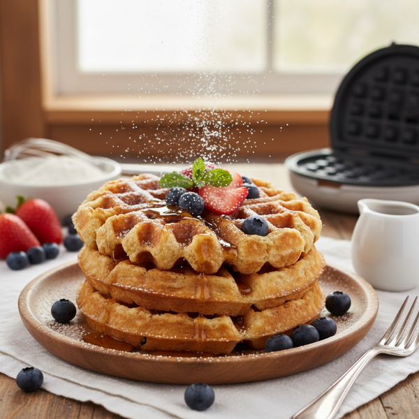 Delightfully Crispy Gluten-Free Waffles recipe