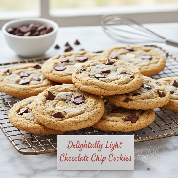 Delightfully Light Chocolate Chip Cookies recipe