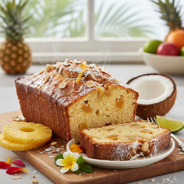 Delightfully Moist Tropical Pineapple Loaf recipe
