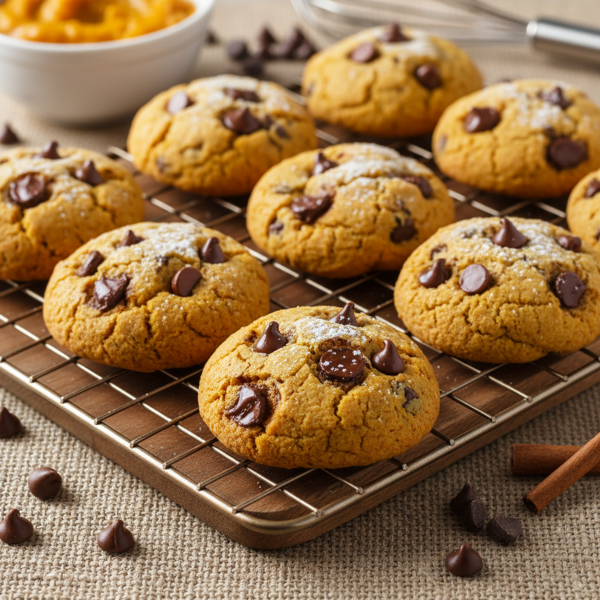 Delightfully Soft Pumpkin Chocolate Chip Cookies recipe