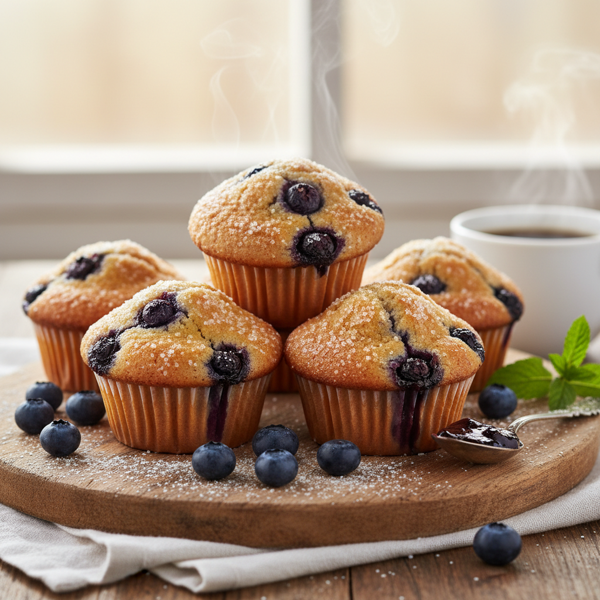 Delightfully Sweet Blueberry Muffins recipe